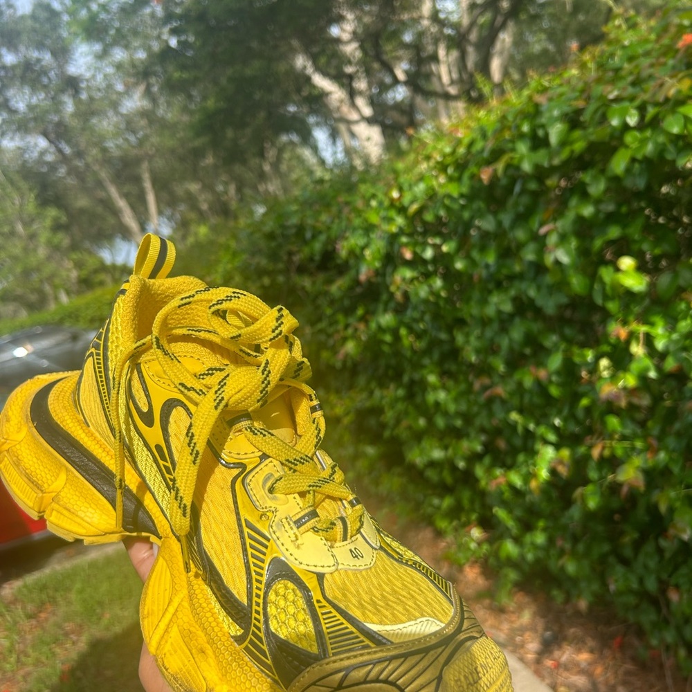 Balenciaga Yellow and Black Chunky Sneakers